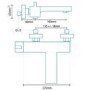 Euphoria Premium Wall Mounted Bath Shower Mixer Only