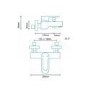 Annabella Wall Mounted Bath Shower Mixer with Circom Handset