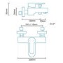 Annabella Premium Wall Mounted Bath Shower Mixer Only