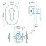 Nuovo Premium Concealed Shower Mixer Only