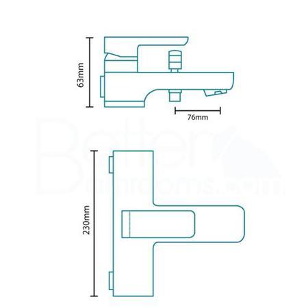 Serrato Wall Mounted Bath Shower Mixer