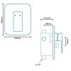 Serrato Concealed Dual Control Shower Mixer - No Rail Kit