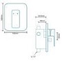 Serrato Concealed Dual Control Shower Mixer - No Rail Kit