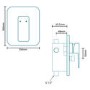 Serrato Premium Concealed Dual Control Shower Mixer Only