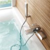 Fabia Wall Mounted Bath Shower Mixer with Eco Square Handset