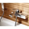 Fabia Wall Mounted Bath Shower Mixer with Eco Square Handset