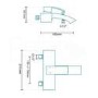 Fabia Premium Wall Mounted Bath Shower Mixer Only