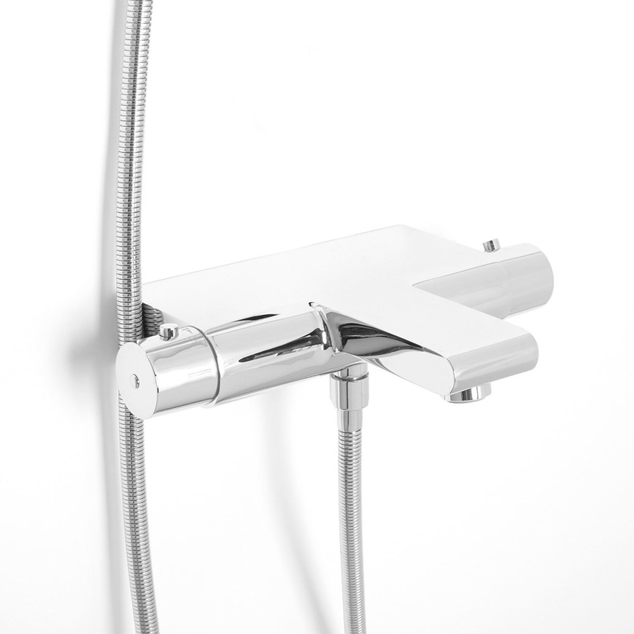 Chenai Premium Slide Shower Rail Kit with Montroc Thermostatic Wall Valve & Bath Mixer