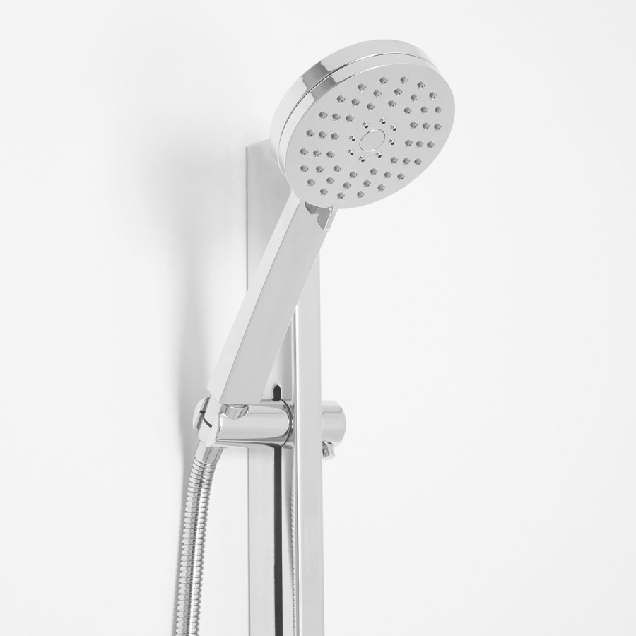 Chenai Premium Slide Shower Rail Kit with Montroc Thermostatic Wall Valve & Bath Mixer