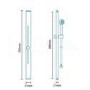 Chenai Premium Slide Shower Rail Kit with Montroc Thermostatic Wall Valve & Bath Mixer