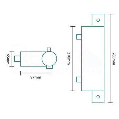 GRADE A1 - Montroc Premium Exposed Thermostatic Shower Mixer