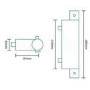 GRADE A1 - Montroc Premium Exposed Thermostatic Shower Mixer