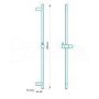 Cima Slide Shower Rail Kit with Vitalia Wall Valve & Bath Mixer