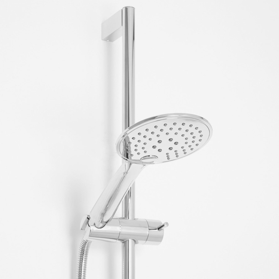 Cima Slide Shower Rail Kit with Vitalia Wall Valve & Bath Mixer