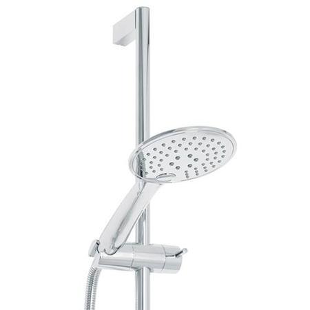 Cima Slide Shower Rail Kit with Vitalia Wall Valve & Bath Mixer