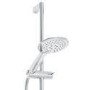 Cima Slide Shower Rail Kit with Vitalia Wall Valve & Bath Mixer