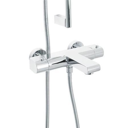 Cima Slide Shower Rail Kit with Vitalia Wall Valve & Bath Mixer