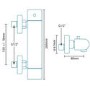Vitalia Premium Wall Mounted Thermostatic Bath Shower Mixer Only