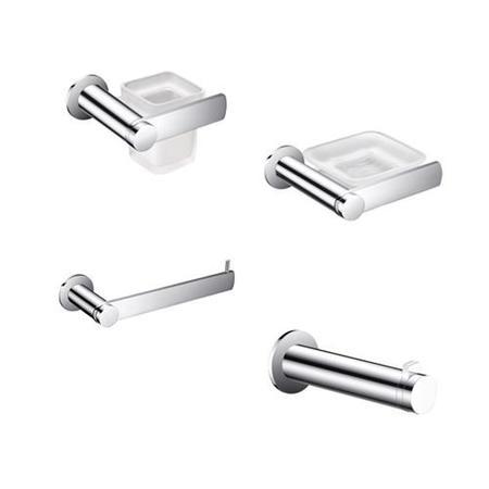 Riverno 4 Piece Premium Bathroom Accessory Pack