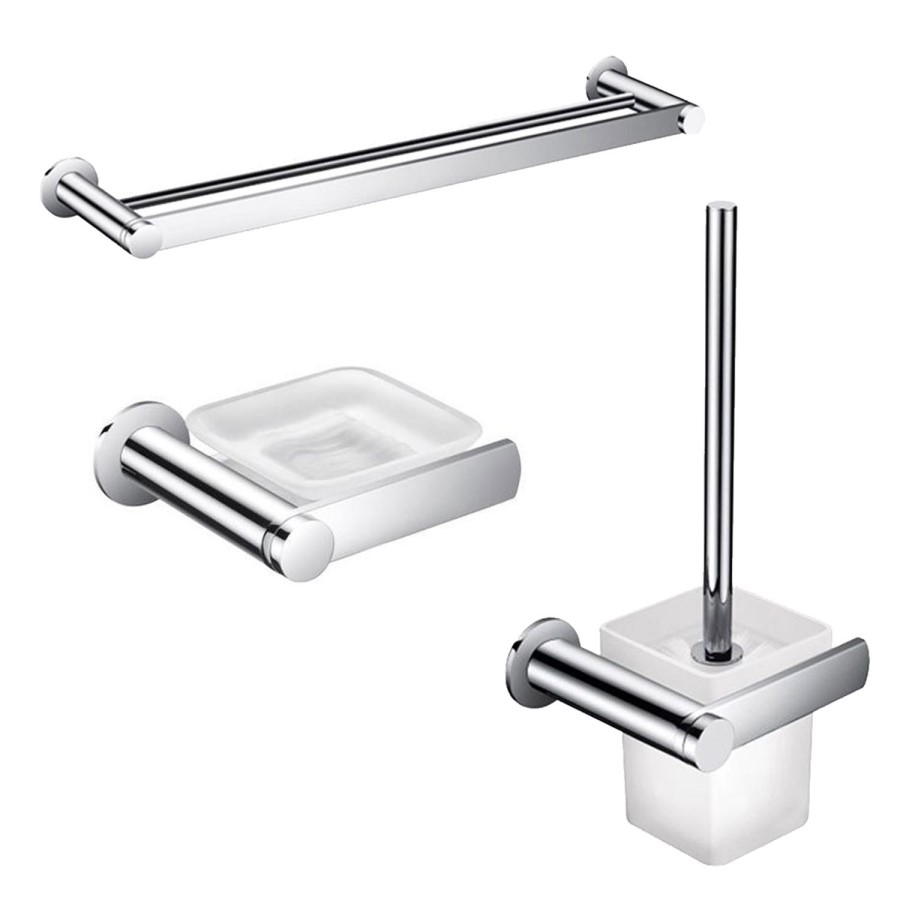 Riverno 3 Piece Bathroom Accessory Pack