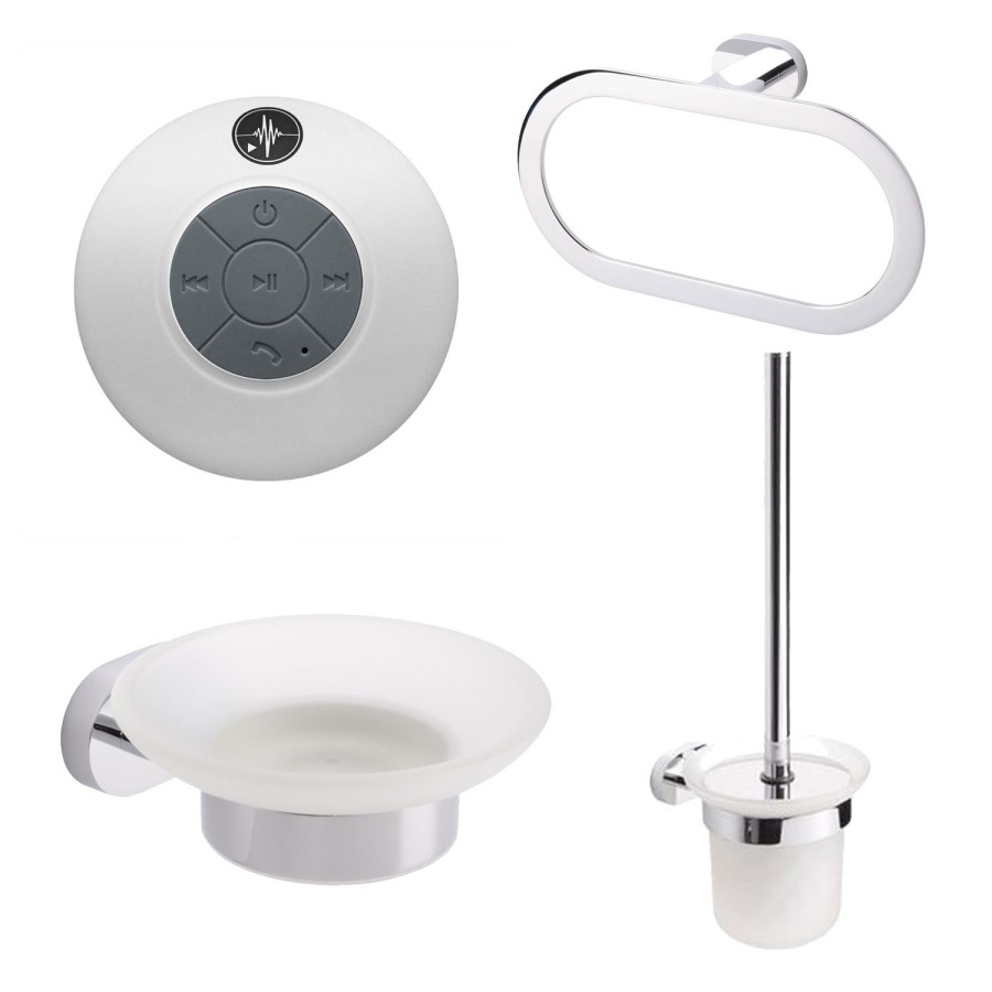 Riverno 4 Piece Bathroom Accessory Pack