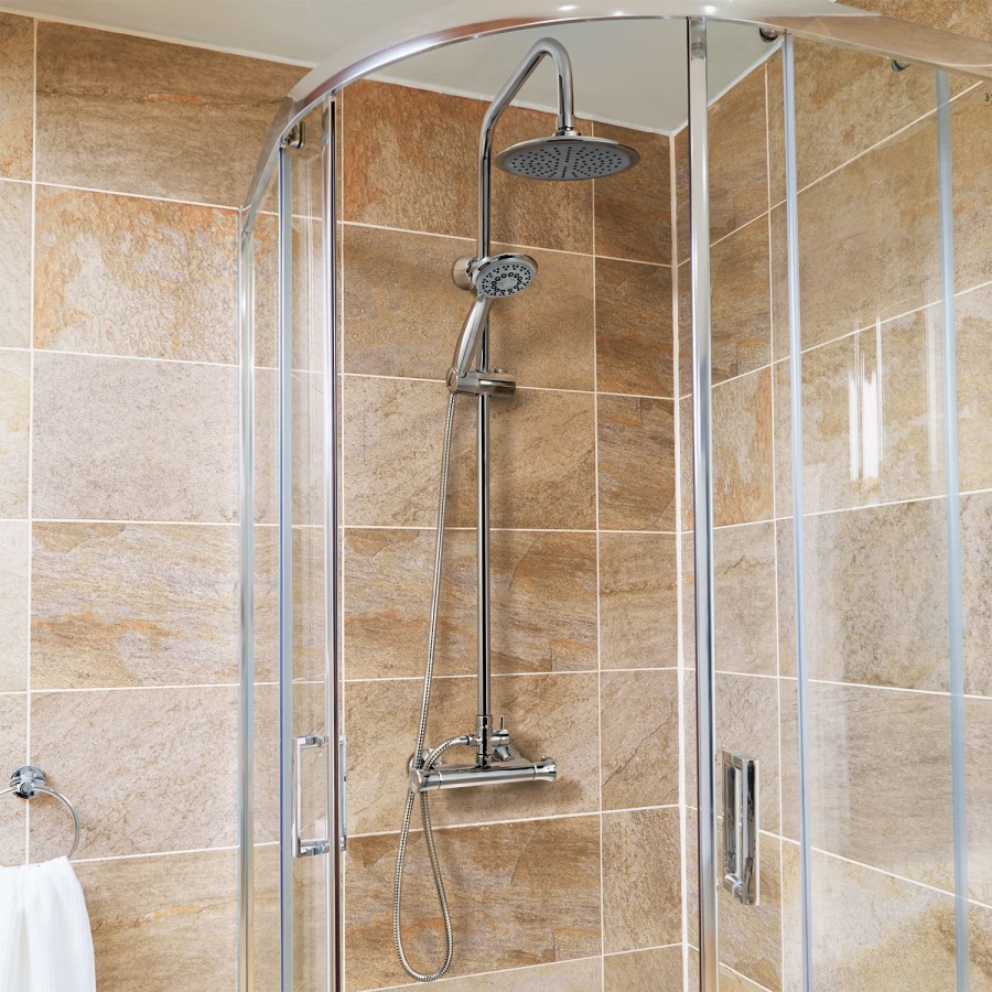 Rina Riser Slide Shower Rail Kit with Larkin Valve 