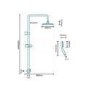 Rina Riser Slide Shower Rail Kit with Larkin Valve