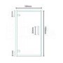 Burlington 8mm 800 x 800 Hinged Shower Enclosure