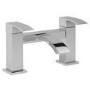 Chrome Bath and Basin Tap Set - Wave