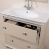 Valencia 900mm Vanity Basin Unit - Cream 3 Drawer Unit