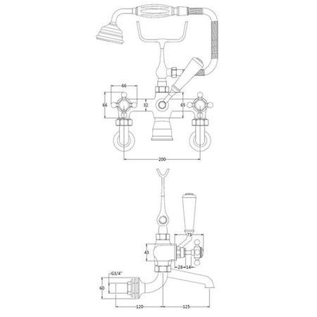 Wall Mounted Bath Shower Mixer