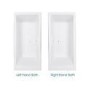 Voss 1700 x 750mm Straight Bath -Right hand bath