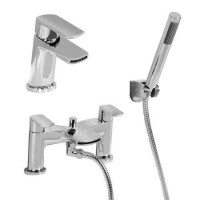 Voss Waterfall Basin Mixer and Bath Shower Mixer Tap Pack Voss Waterfall Basin Mixer and Bath Shower Mixer Tap Pack