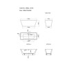 1690mm Freestanding Bath Suite Seattle with Voss Toilet and Basin