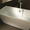 Seattle 1690 x 740 Luxury Freestanding Bath with Cube Freestanding Bath Shower Mixer
