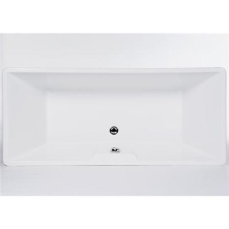Seattle 1690 x 740 Luxury Freestanding Bath with Cube Freestanding Bath Shower Mixer