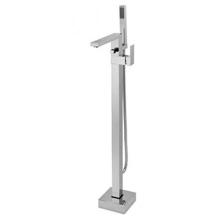 Seattle 1690 x 740 Luxury Freestanding Bath with Cube Freestanding Bath Shower Mixer