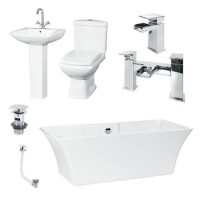 Seattle Revive Freestanding Suite inc Taps & Waste