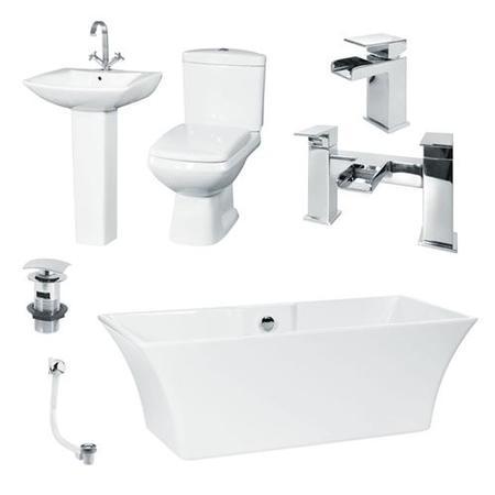 Seattle Revive Freestanding Suite inc Taps & Waste