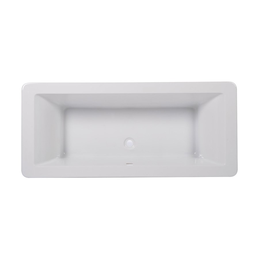 Freestanding Double Ended Bath with Chrome Feet 1700 x 750mm - Athena