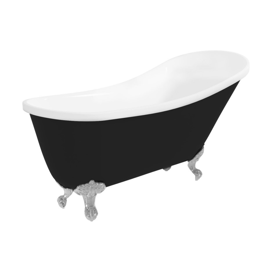 slipper bath black
