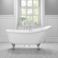 Lunar Luxury Slipper Freestanding Bath - 1620 x 730mm