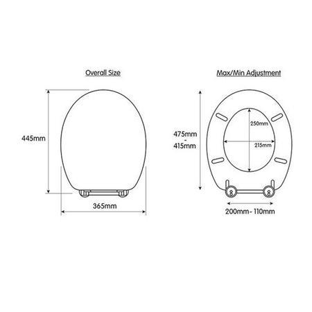 Park Royal Close Coupled Toilet with Flexi Fix Rutland Solid Oak Soft Close Toilet Seat