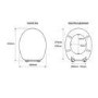 Park Royal Close Coupled Toilet with Flexi Fix Rutland Solid Oak Soft Close Toilet Seat