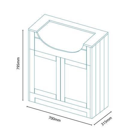 White semi inset unit with 2th semi countertop basin