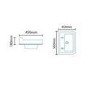 White semi inset unit with 2th semi countertop basin
