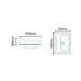 700mm Vanity Unit 2 Door with Semi Inset Basin White - Nottingham