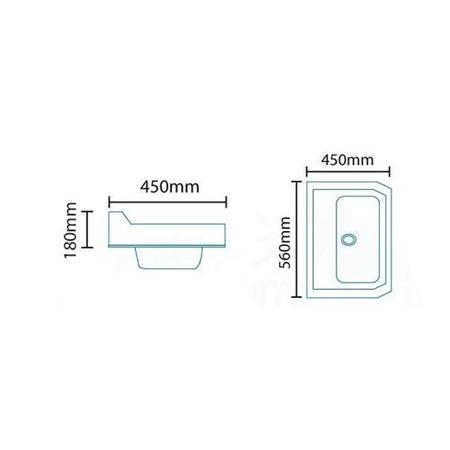Ivory semi inset unit with semi countertop 1th basin