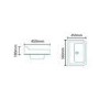 Grey semi inset unit with semi countertop basin 1th