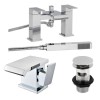 Aqua Waterfall Tap Pack with Basin Waste